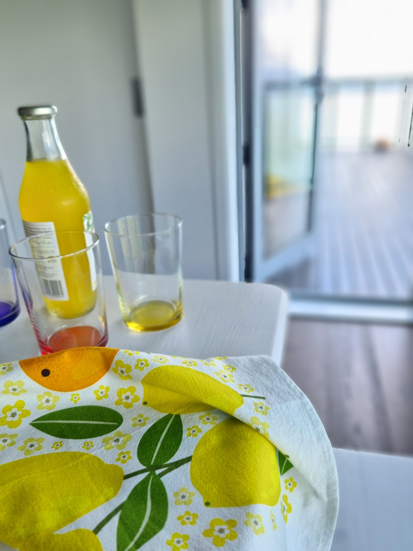 Let's Stay Home Tea Towel