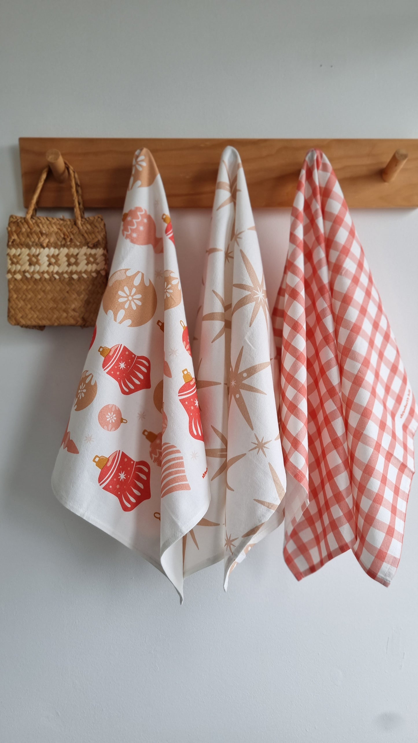 Red Check Tea Towel