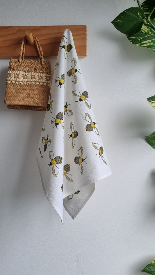 Golden Bee Tea Towel
