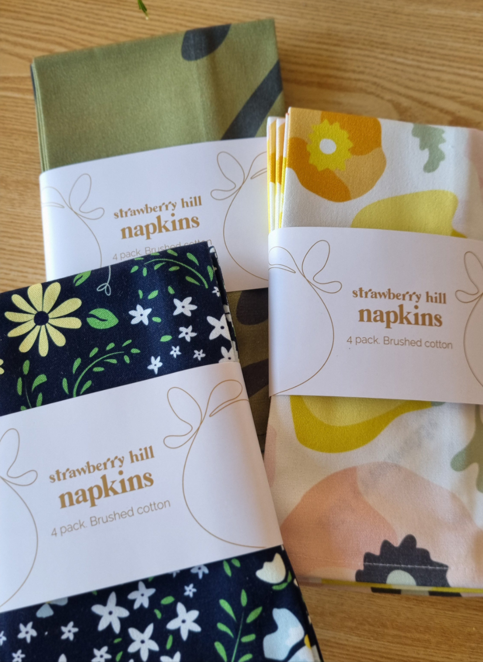 Brushed Cotton Napkins - Set of 4