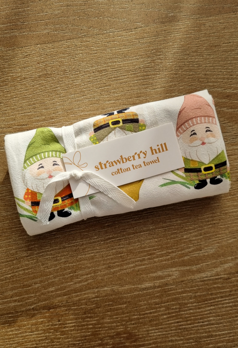 Garden Gnome Tea Towel