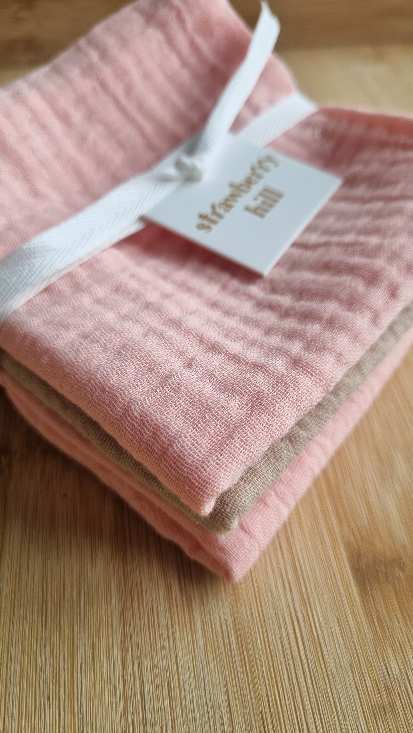 Soft Pink Face cloth 3 Pack
