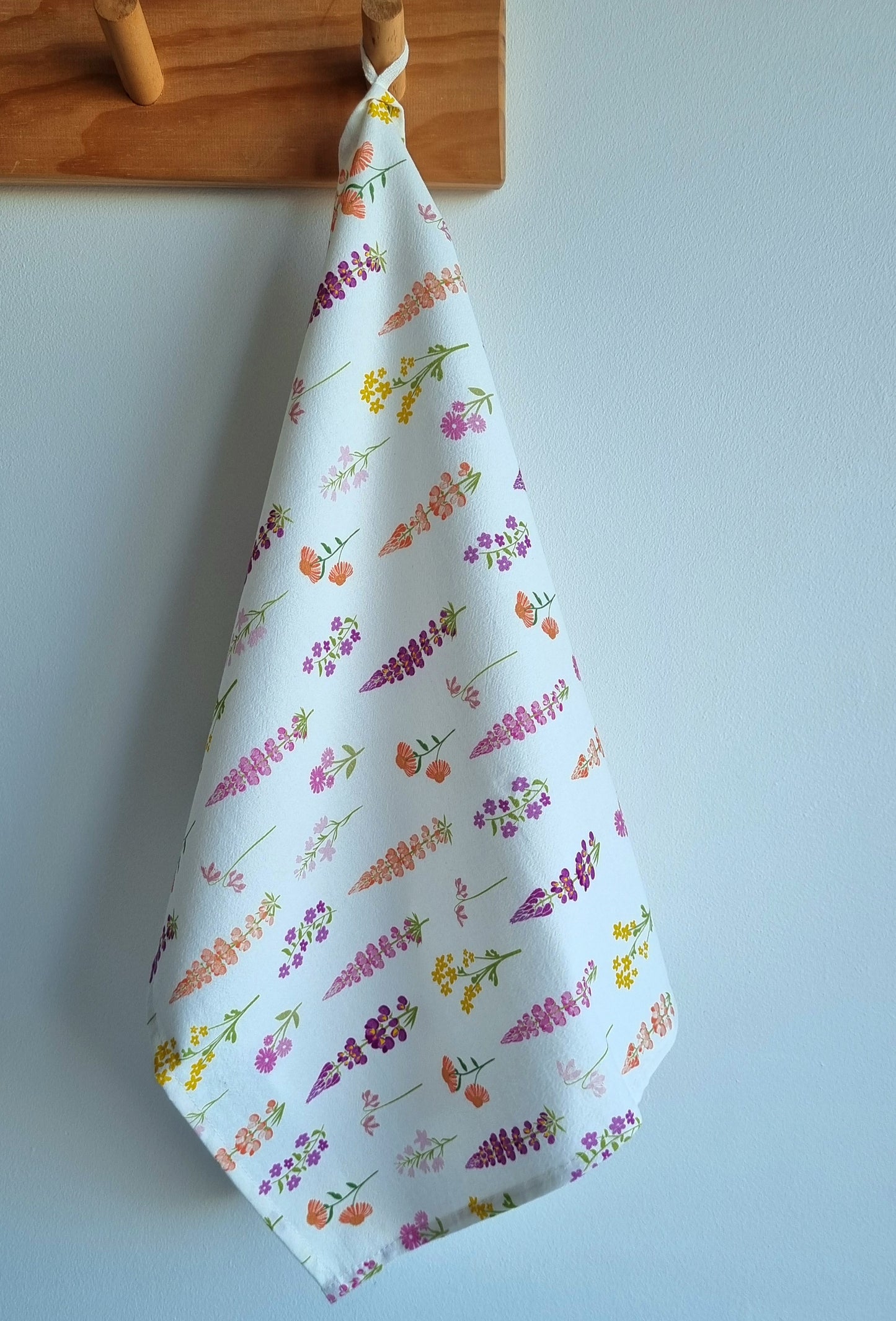 Little Lupins Tea Towel
