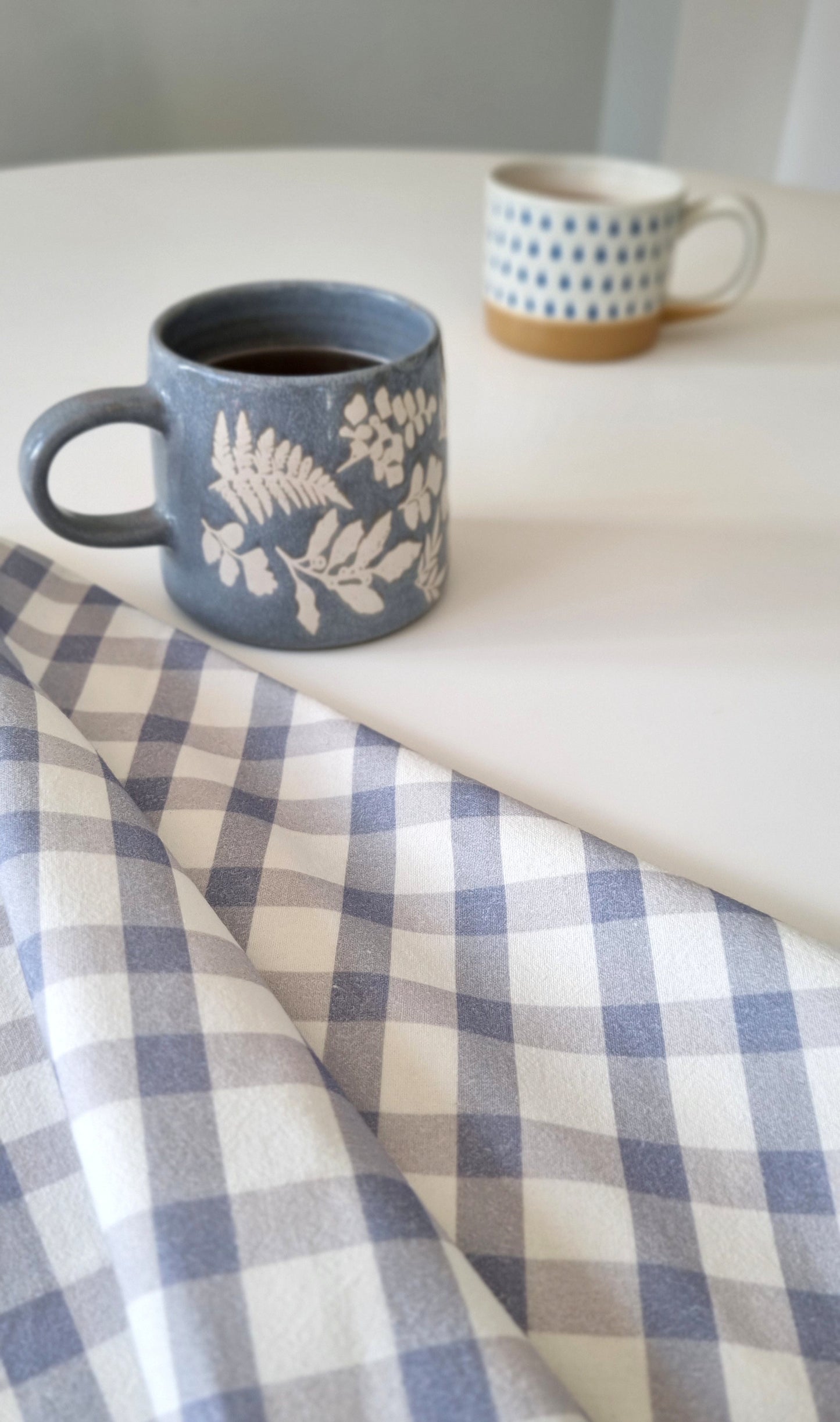 Blue Check Tea Towel