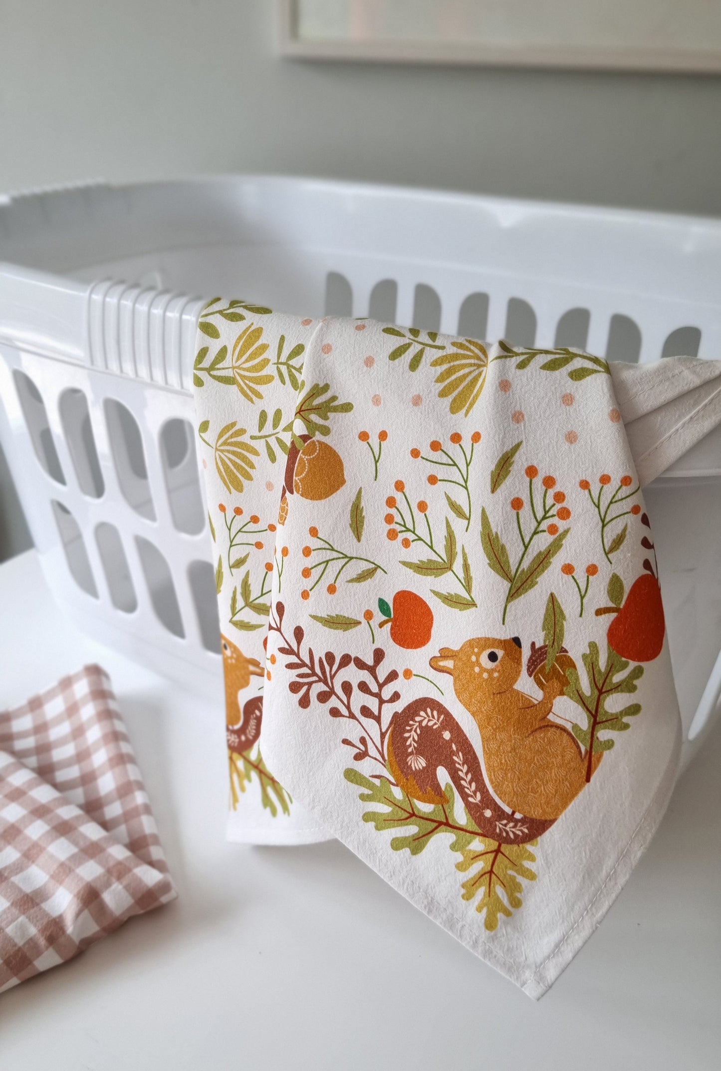 Limited Edition - Pocketful of Acorns Tea Towel