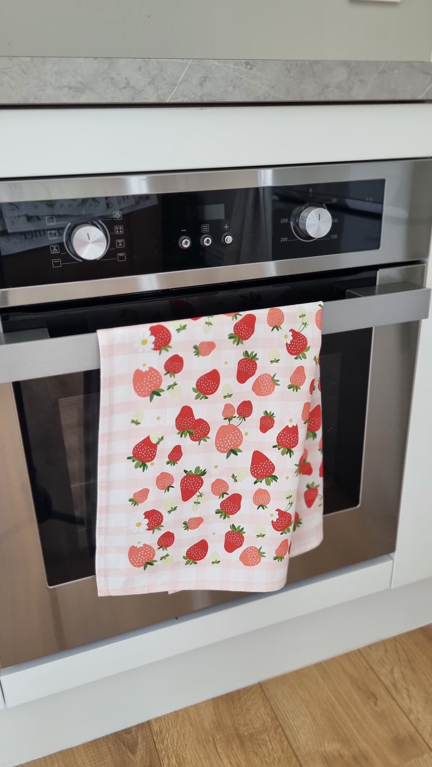 Strawberry Picnic Tea Towel