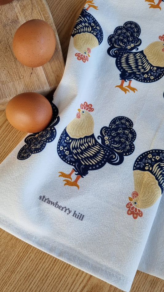 Rooster Tea Towel