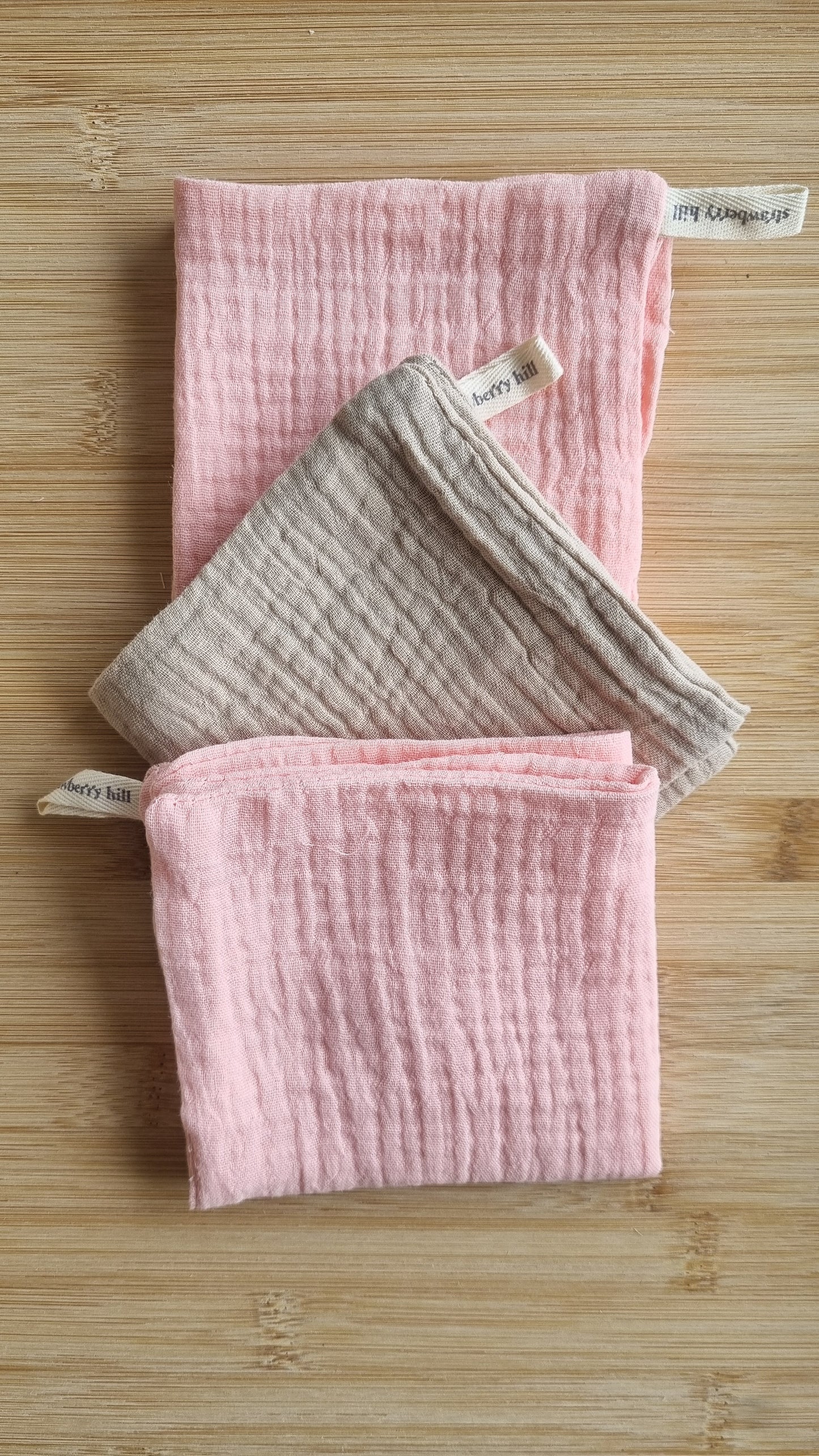 Soft Pink Face cloth 3 Pack