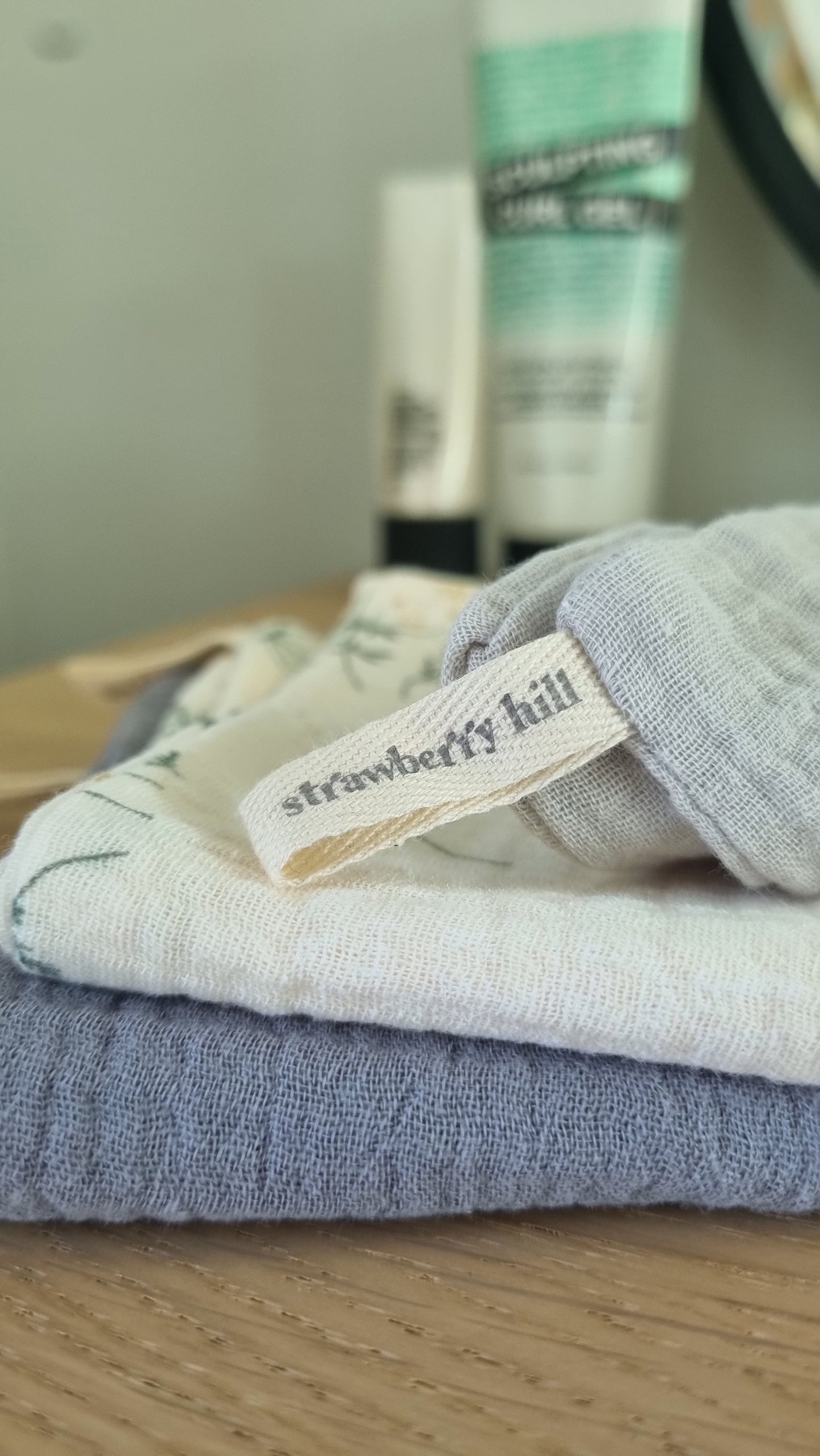 Chalky Blue Face cloth 3 Pack