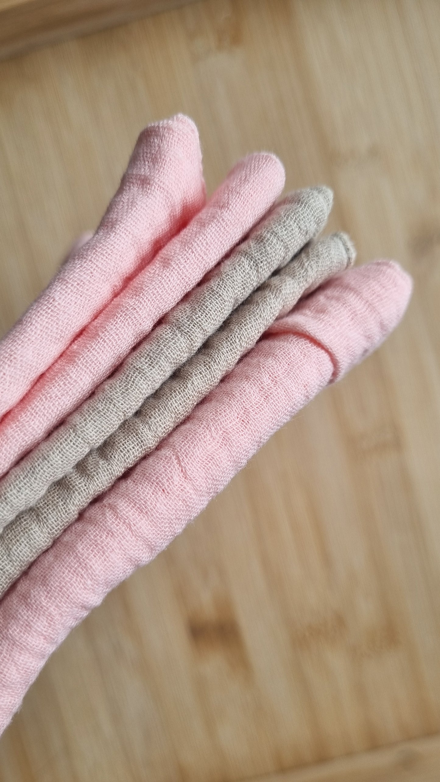 Soft Pink Face cloth 3 Pack