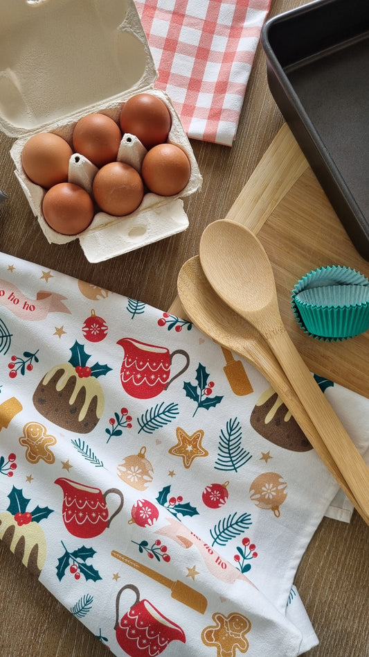 Christmas Pudding Tea Towel