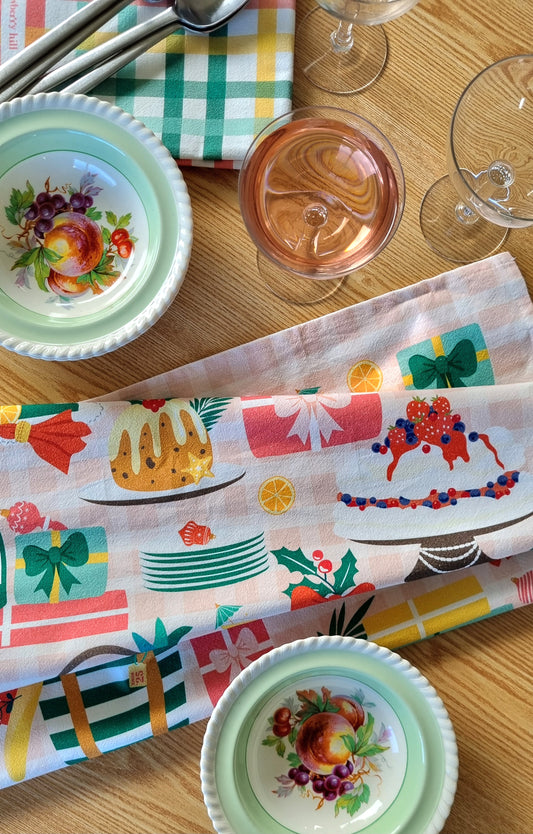 Let's Eat Tea Towel