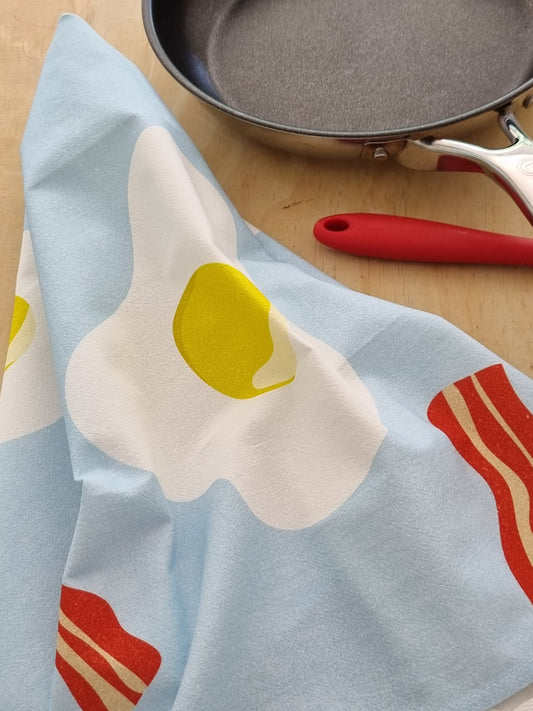 Bacon and Eggs Tea Towel