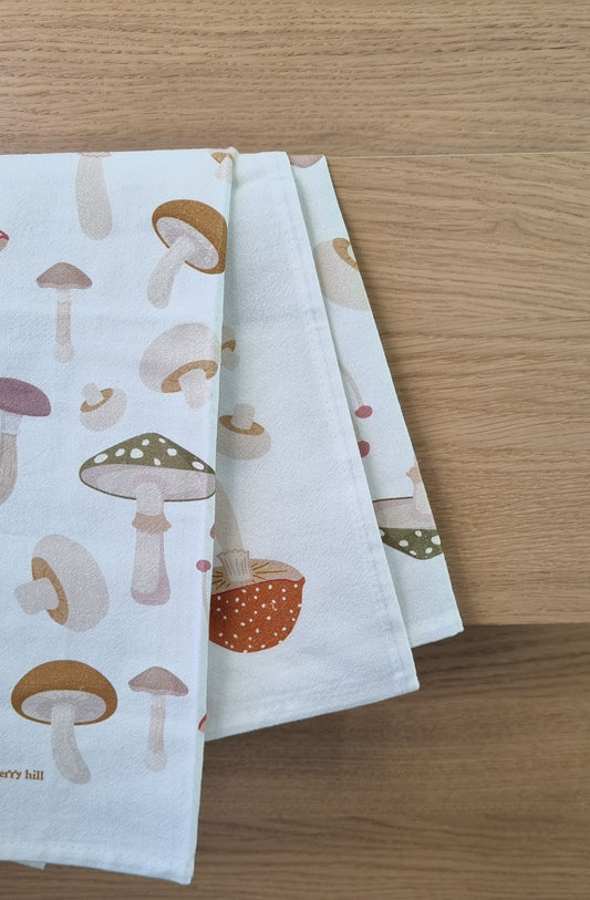 Mushroom Medley Tea Towel