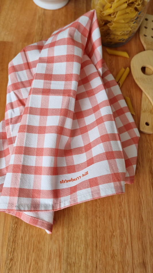 Red Check Tea Towel