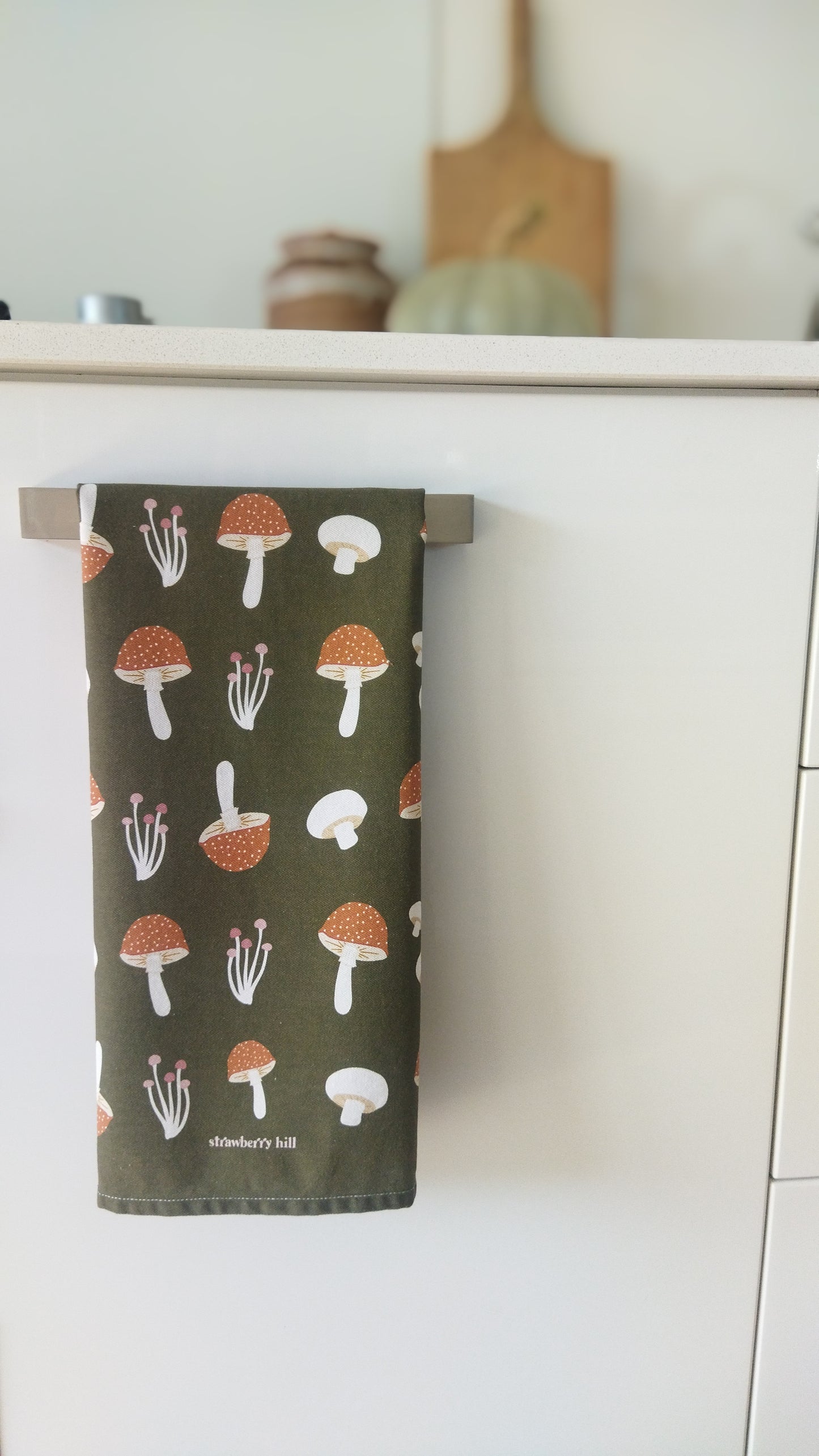 Mushroom Kitchen Tea Towels