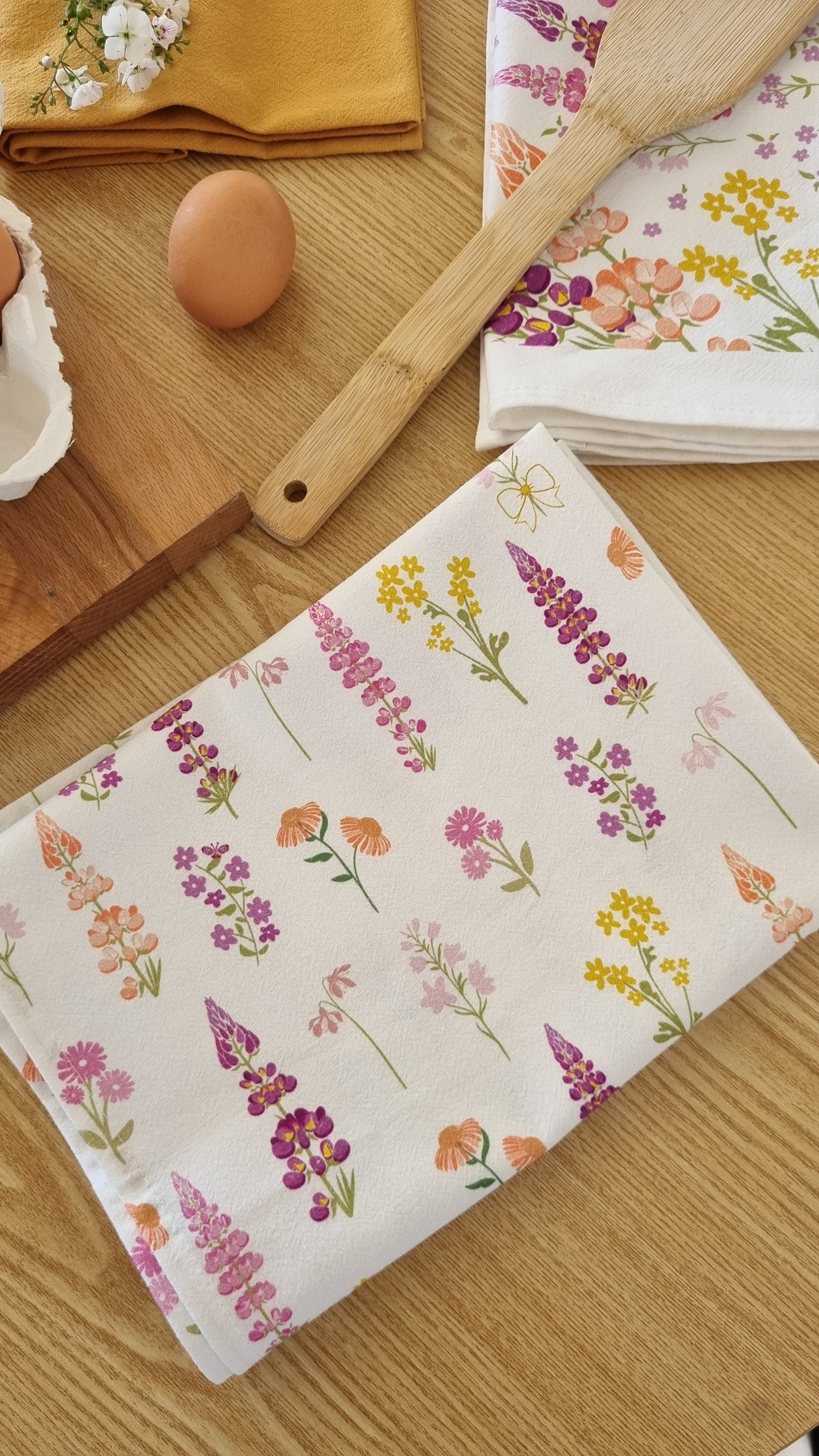 Little Lupins Tea Towel