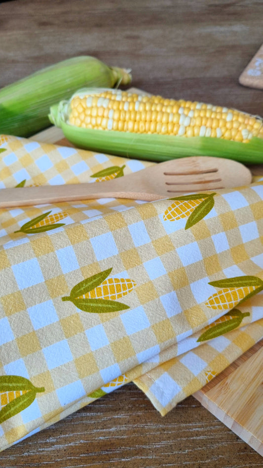 Limited Edition - Corn Check Tea Towel