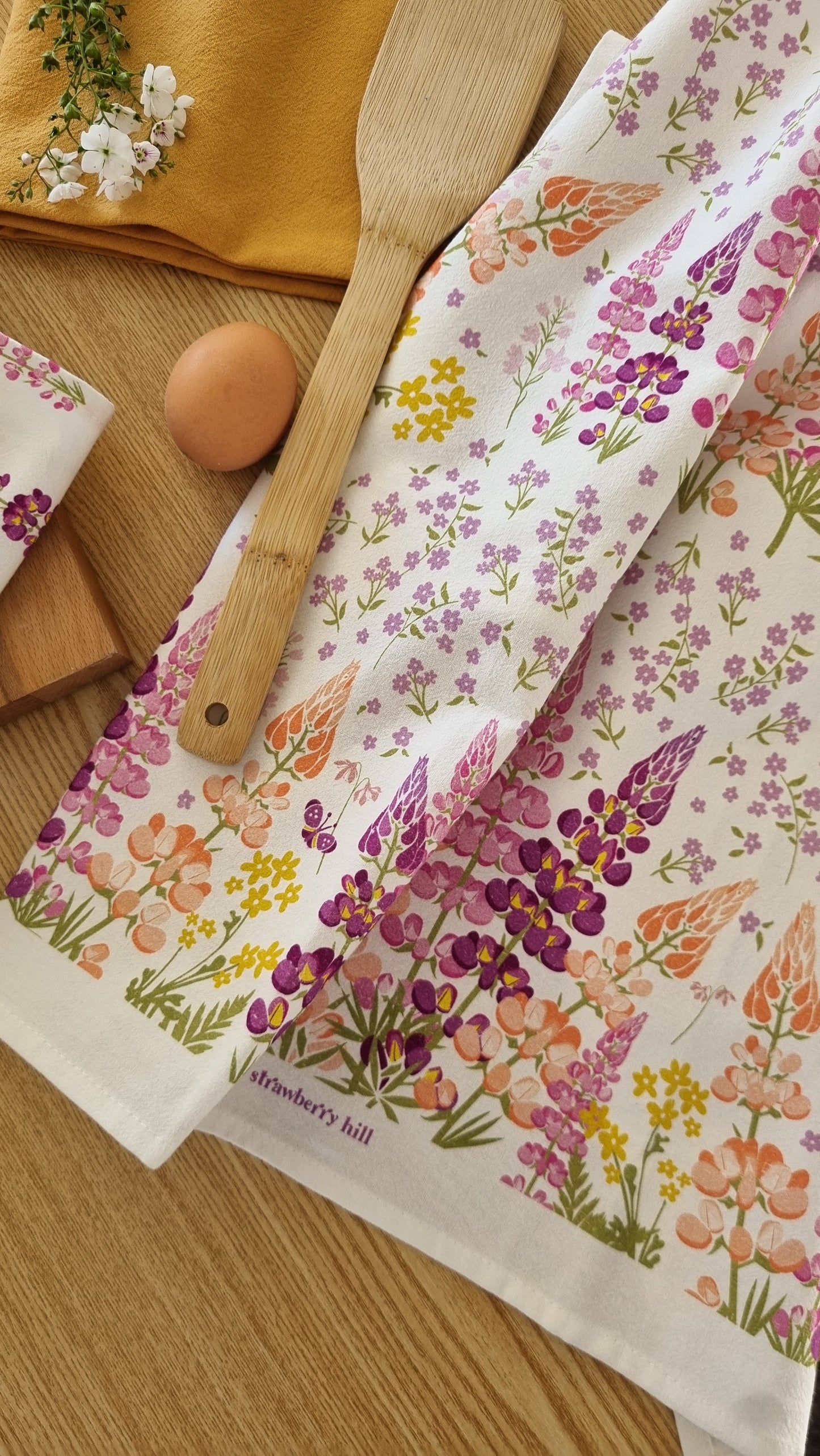 Lupin Field Tea Towel