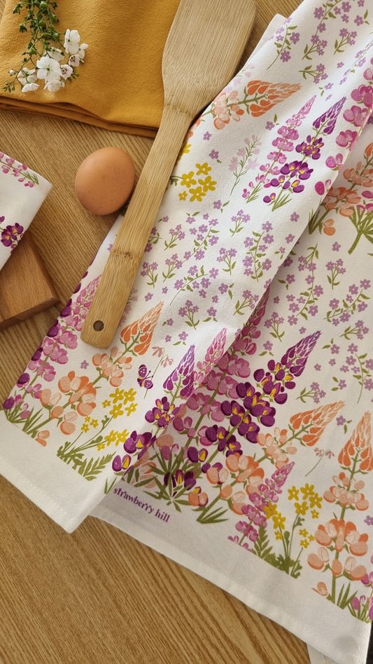 Lupin Field Tea Towel