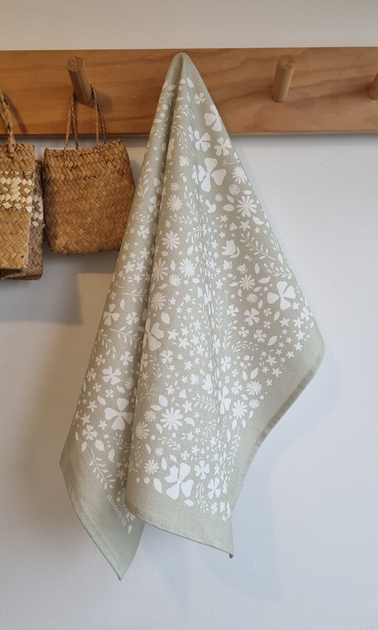 Pastel Sage Tea Towel