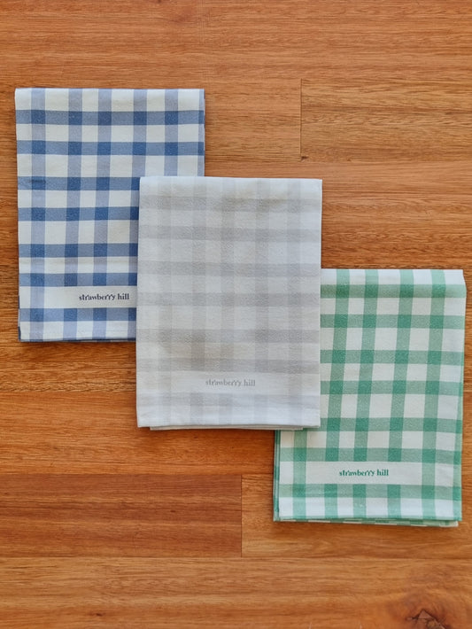 Classic Check 3 Tea Towel Bundle
