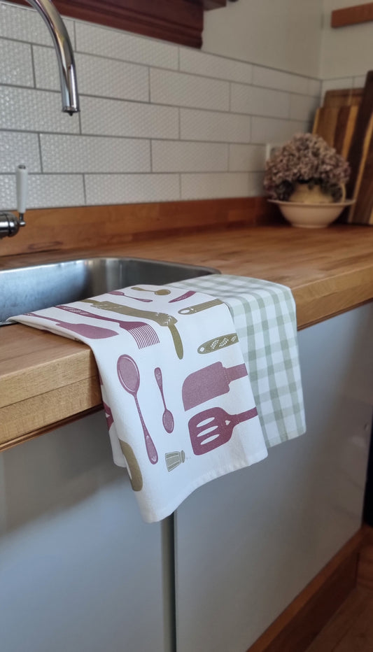 Spoons & Spatulas Tea Towel
