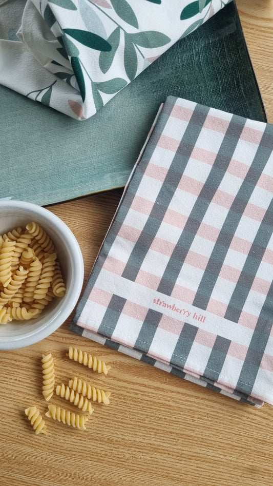 Tuscan Check Tea Towel