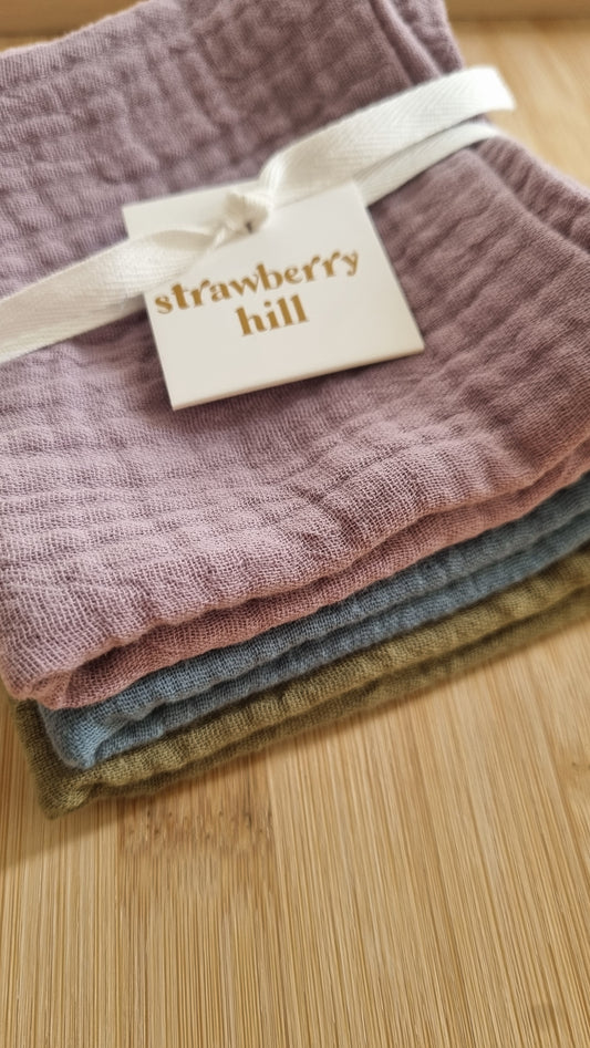 Jewel Tones Face cloth 3 Pack