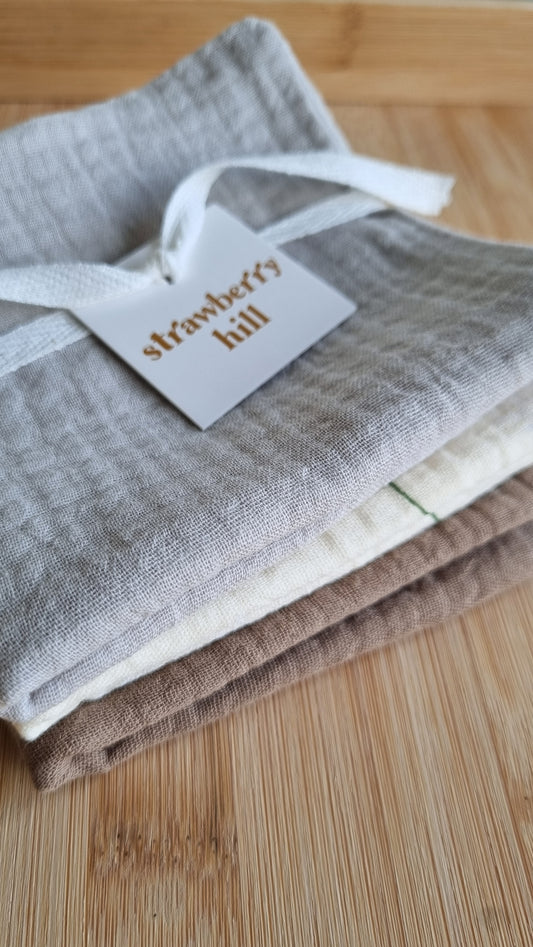 Coastal Calm Face cloth 3 Pack