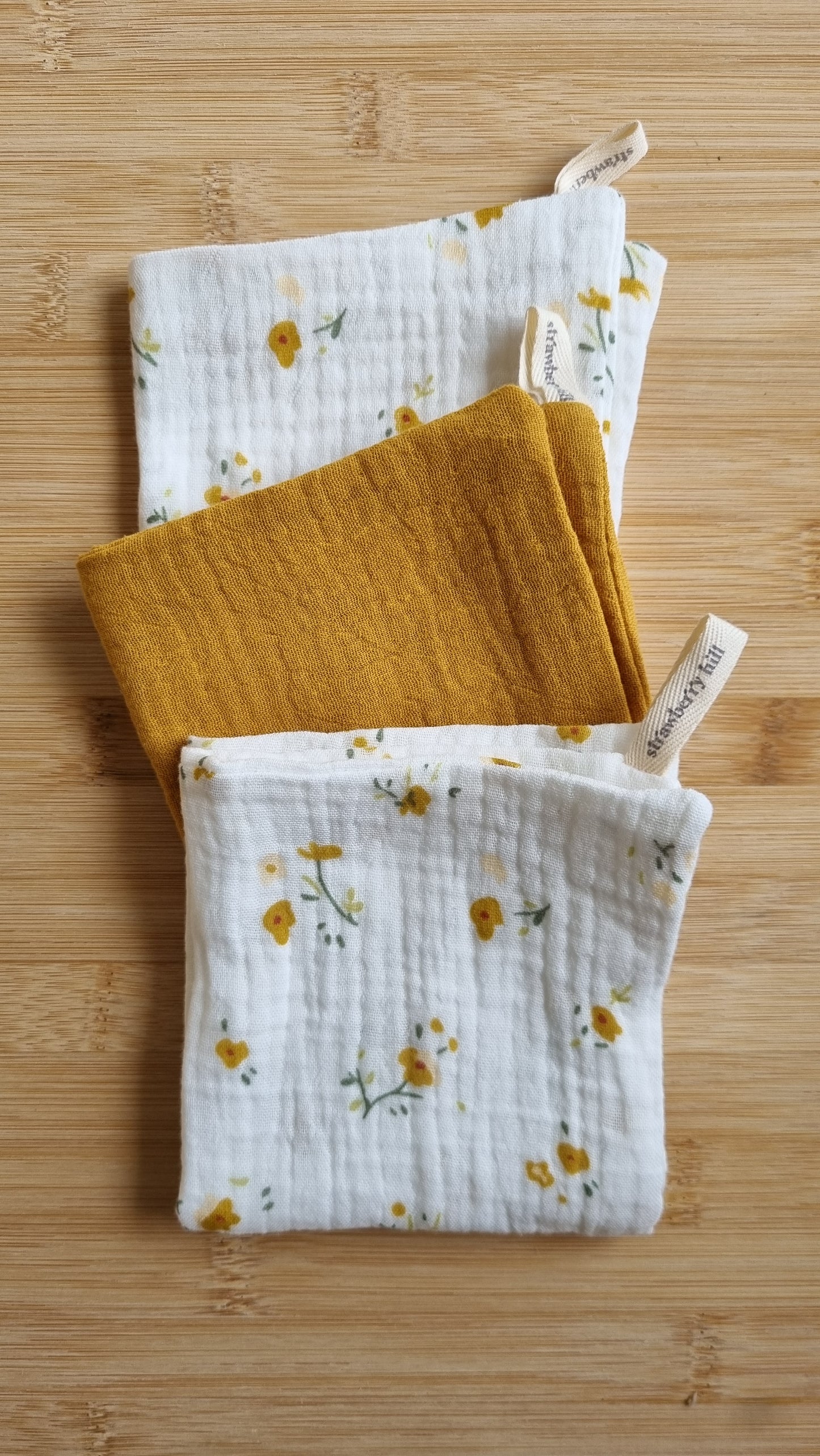 Mustard Mix Face cloth 3 Pack