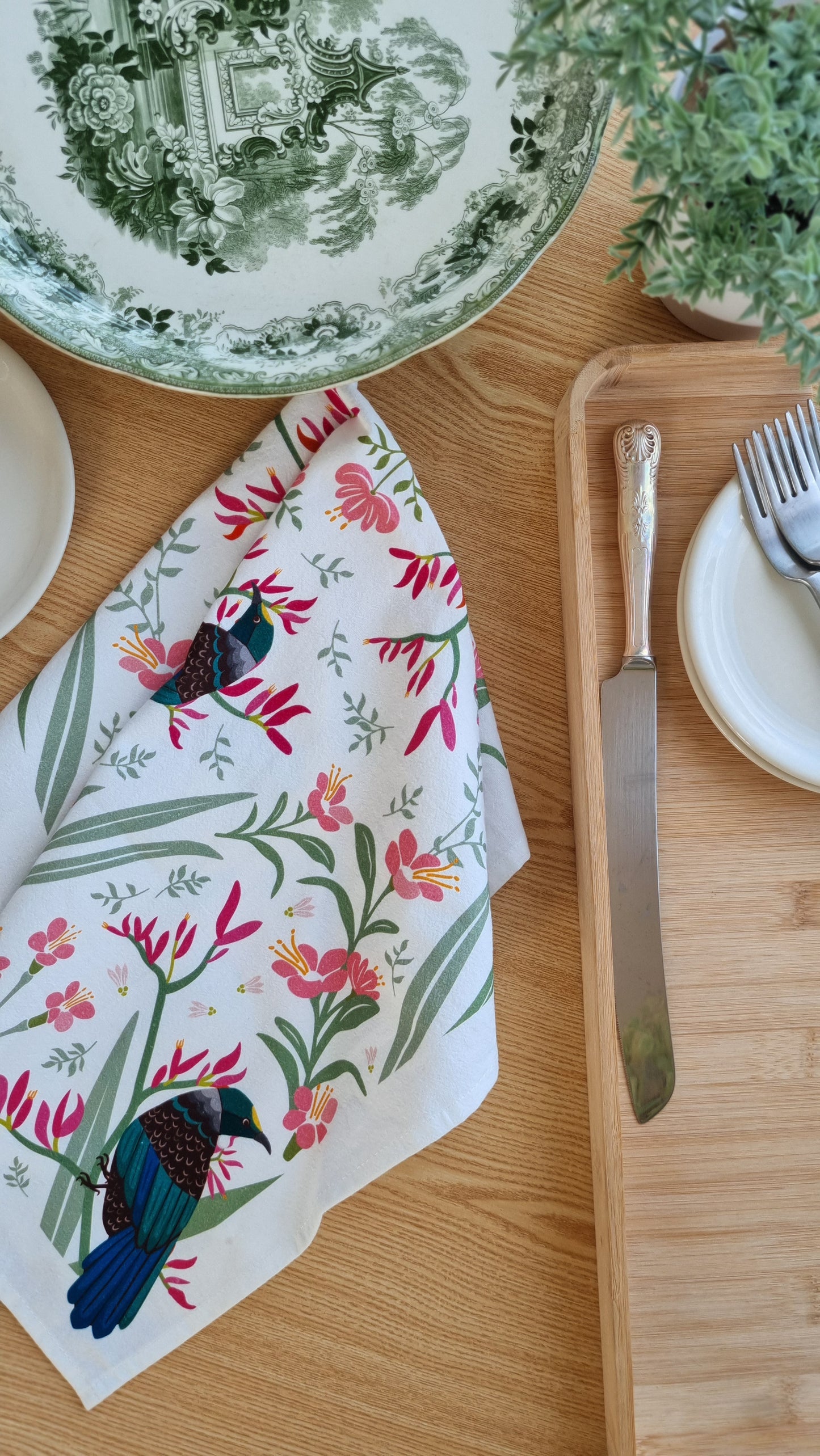Tūī Tea Towel